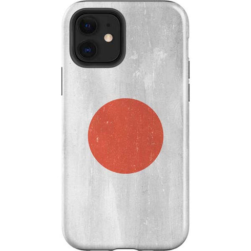 Japanese Flag Distressed iPhone 12 Impact Case